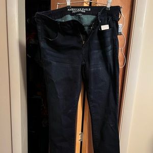 American Eagle dark blue jeans